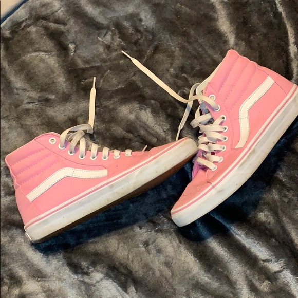 pink vans size 9